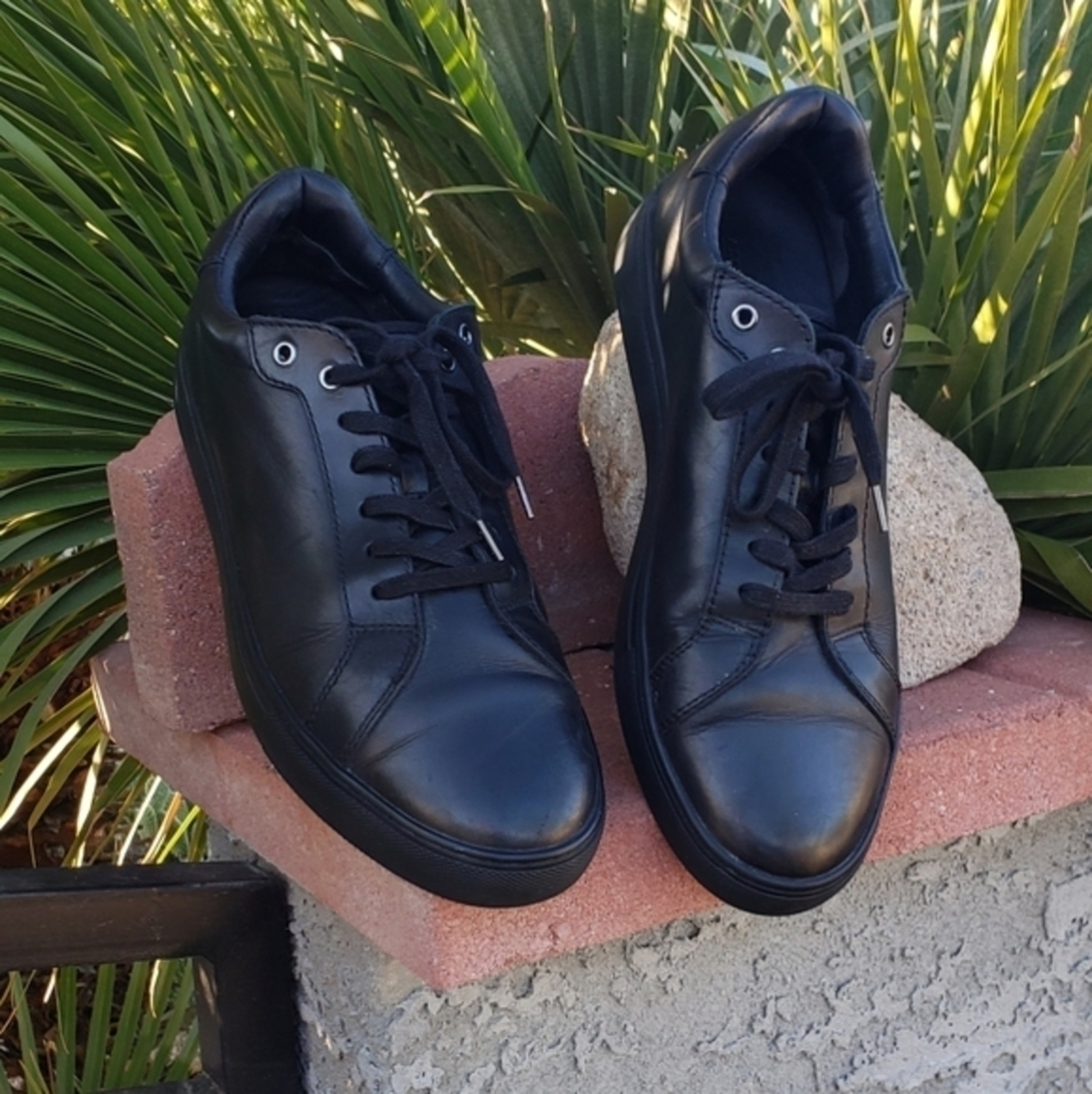AllSaints Men's Black Low Top Sneaker - Picture 5 of 12